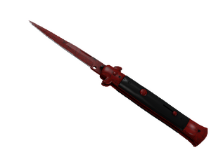 ★ Stiletto Knife | Crimson Web (Minimal Wear)